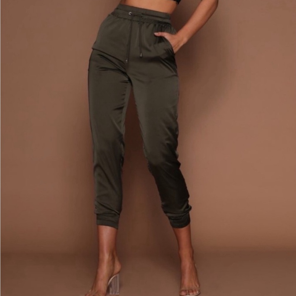 Meshki Satin Jogger Pant